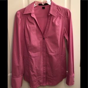 Express pink button down shirt
